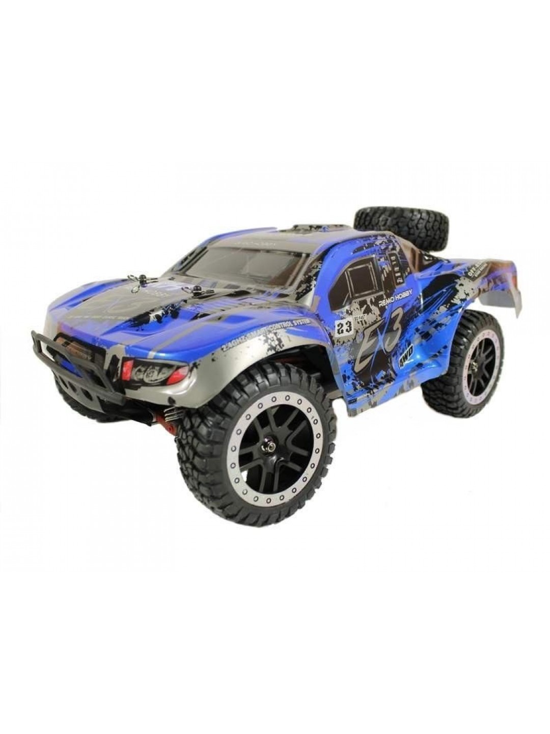 Радиоуправляемый шорт-корс Remo Hobby EX3 Brushless UPGRADE (синий) 4WD 2.4G 1/10 RTR