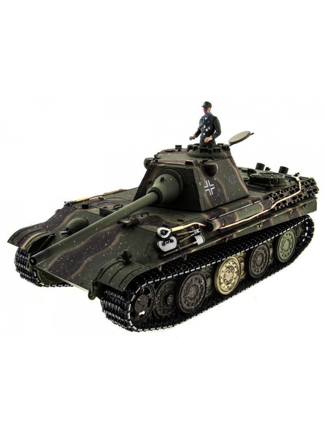 Р/У танк Taigen 1/16 Panther type F (Германия) откат ствола (для ИК боя) V3 2.4G RTR