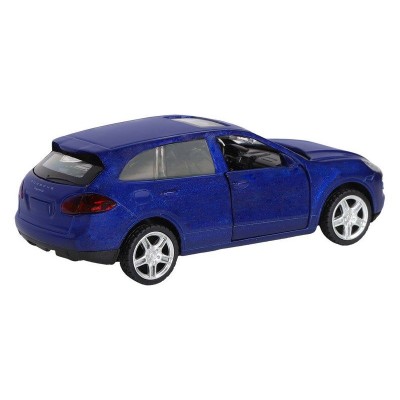 Машина "АВТОПАНОРАМА" Porsche Cayenne S, синий перламутр, 1/43, инерция, в/к 17,5*12,5*6,5 см