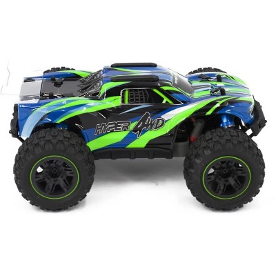 Радиоуправляемый монстр MJX Hyper Go 16108 (зеленый) 4WD 2.4G LED 1/16 RTR