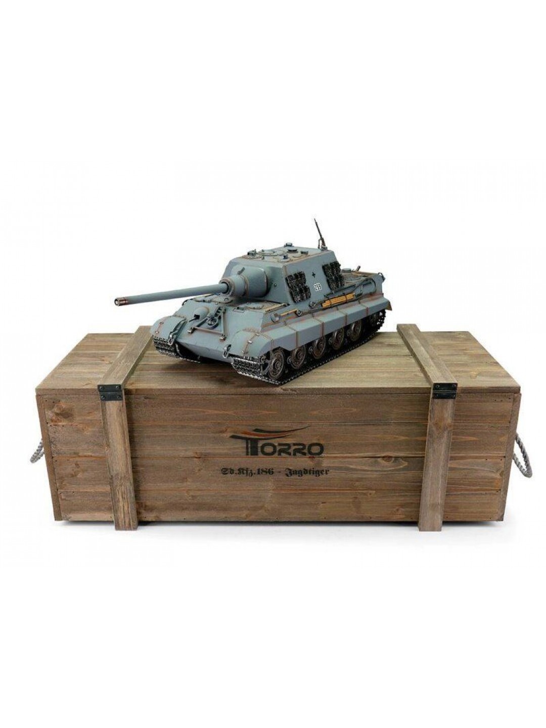 Радиоуправляемый танк Torro Jagdtiger, башня Henschel 1/16 дым (для ИК боя) V3.0 2.4G RTR