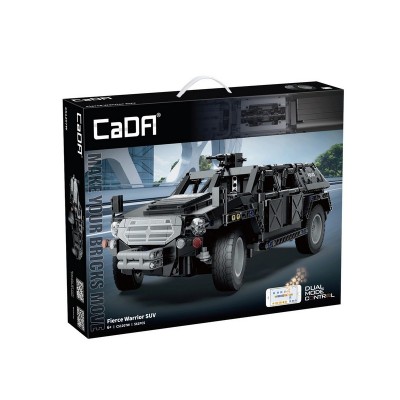 Радиоуправляемый конструктор CADA бронированный внедорожник Fierce Warrior SUV 1/12 (561 деталь)