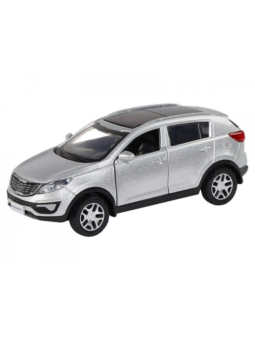 Машина "АВТОПАНОРАМА" KIA SPORTAGE R, серебряный, 1/39, инерция, в/к 17,5*12,5*6,5 см