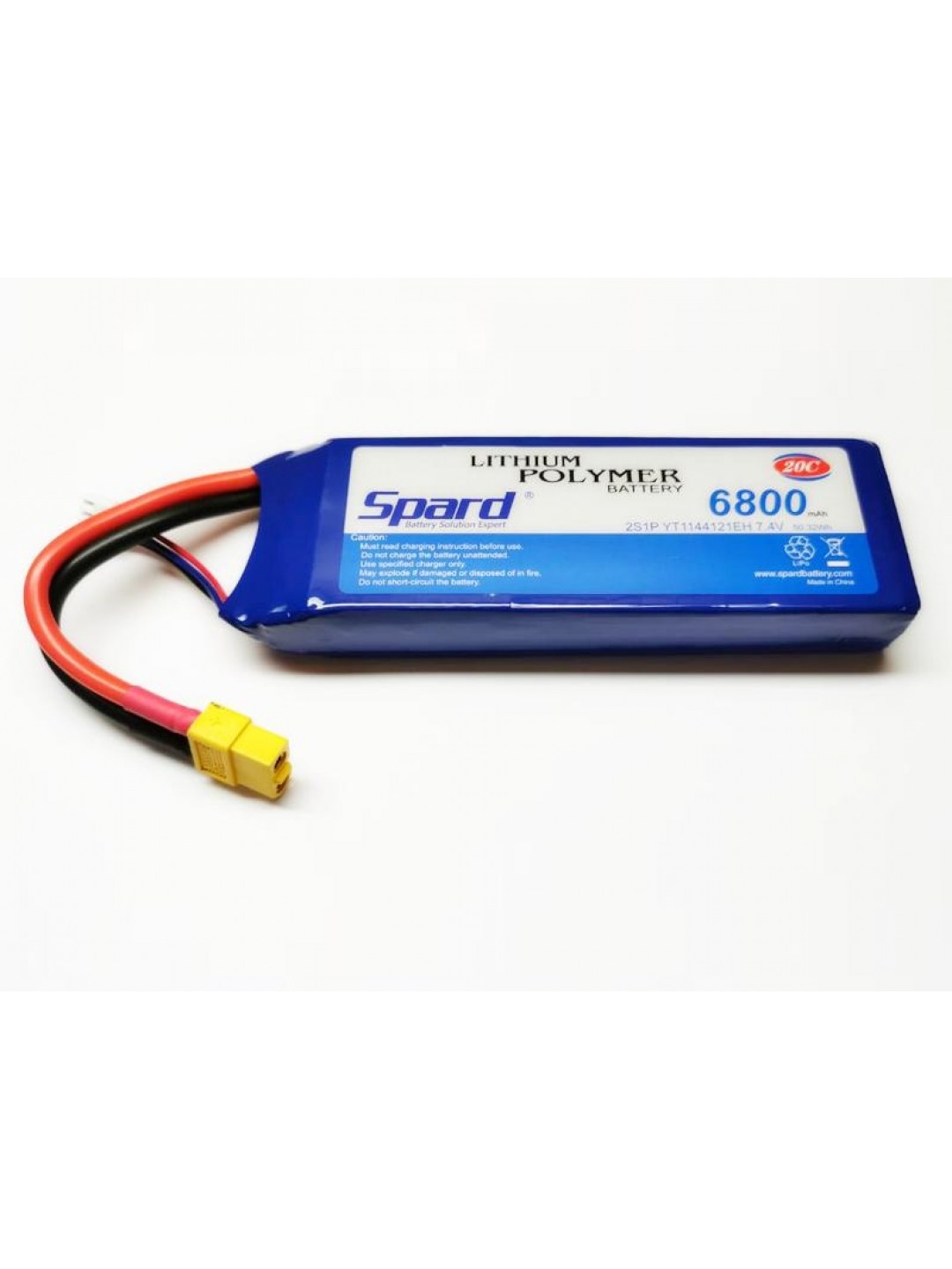 Аккумулятор Li-Po Spard 6800mAh, 7,4V, 20C, XT60