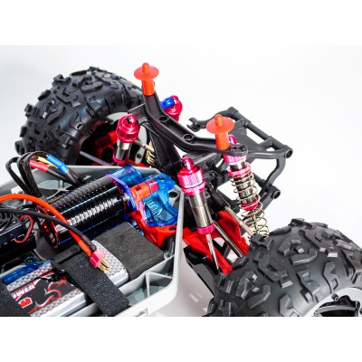 Радиоуправляемый монстр Remo Hobby Dinosaurs Master Brushless UPGRADE PLUS (синий) 4WD 2.4G 1/8 RTR