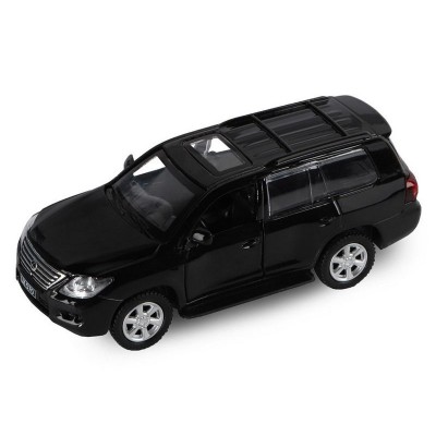 Машина "АВТОПАНОРАМА" Lexus LX570, черный, 1/43, инерция, в/к 17,5*12,5*6,5 см