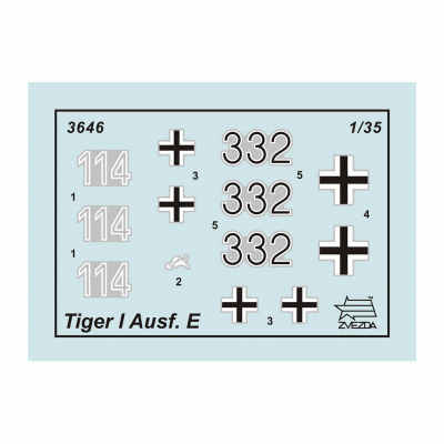 Сборная модель ZVEZDA Немецкий тяжелый танк T-VI «Тигр», 1/35