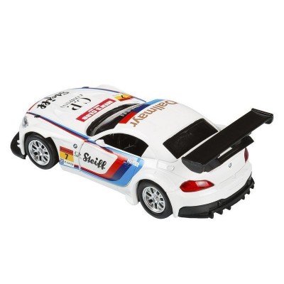 Машина "АВТОПАНОРАМА" BMW Z4 GT3, 1/38, белый, инерция, откр. двери, в/к 17,5*12,5*6,5 см