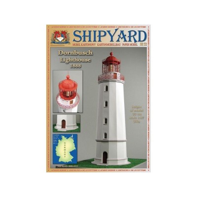 Сборная картонная модель Shipyard маяк Dornbusch Lighthouse (№53), 1/87