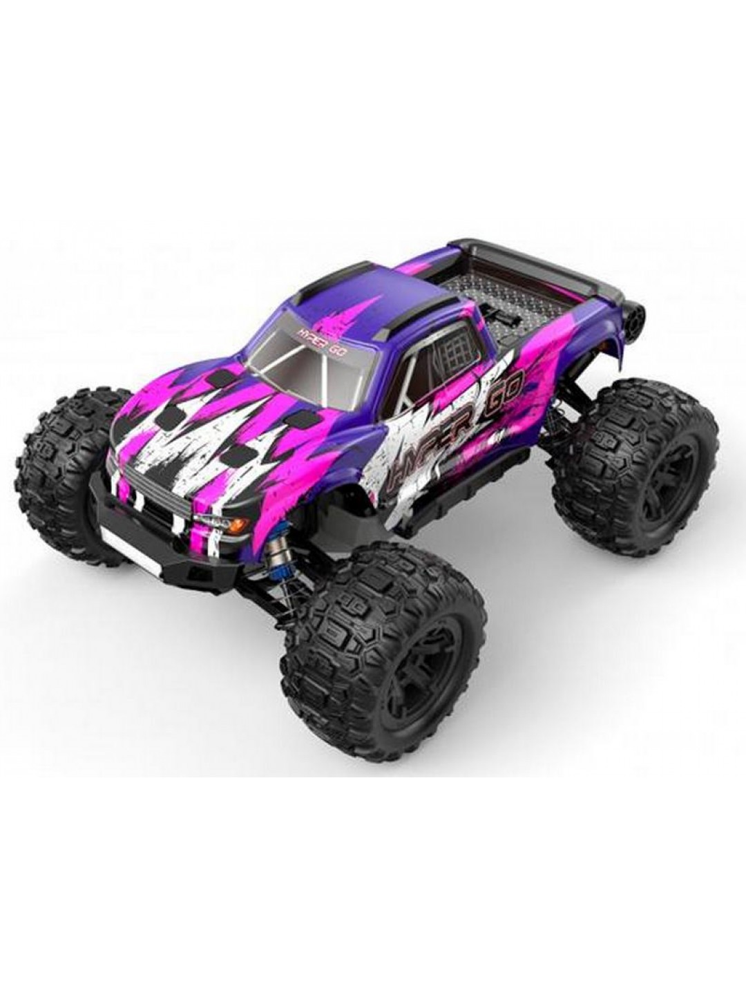 Радиоуправляемый монстр MJX Hyper Go H16H (фиолетовый) 4WD 2.4G LED GPS 1/16 RTR