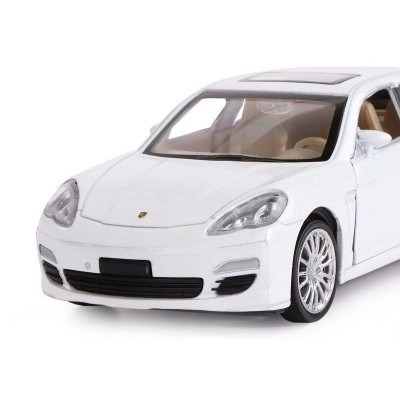 Машина "АВТОПАНОРАМА" Porsche Panamera S, белый, 1/32, свет, звук, инерция, в/к 17,5*13,5*9 см