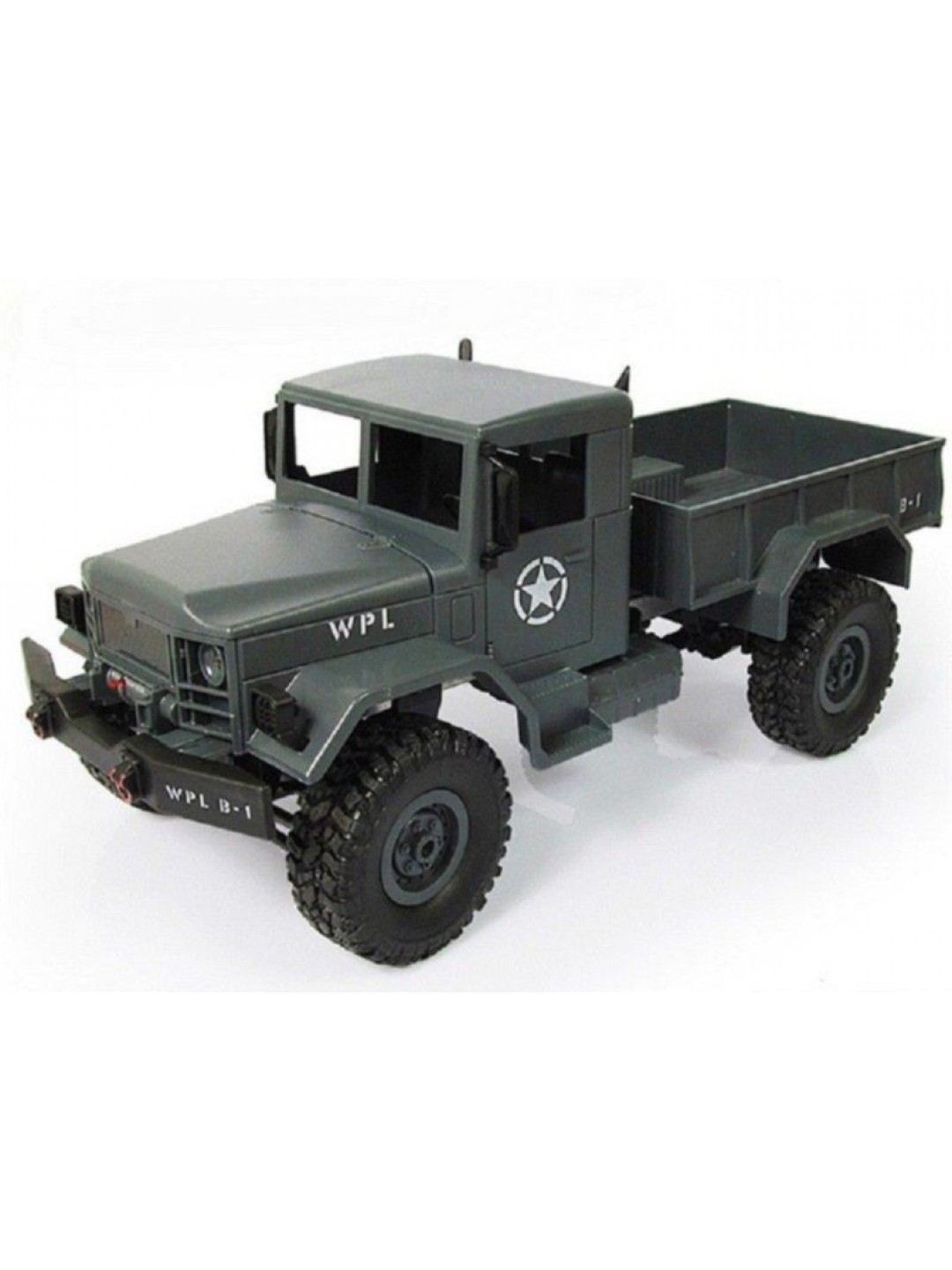 Радиоуправляемая машина WPL B-16R военный грузовик (серый) 6WD 2.4G 1/16 RTR