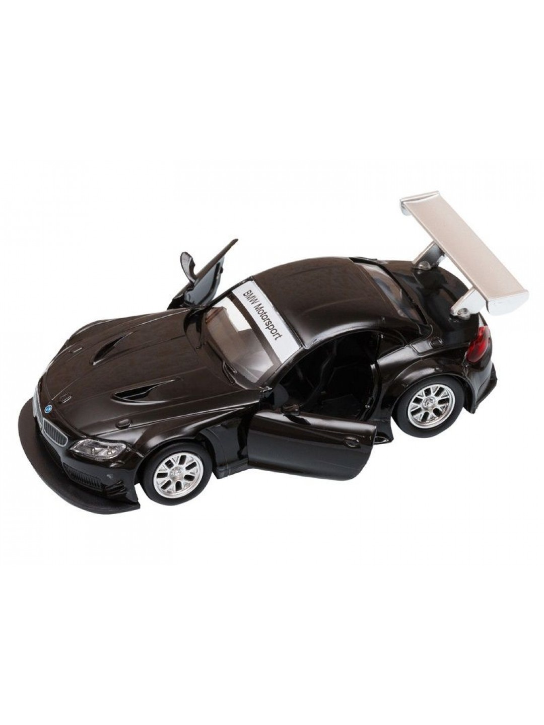 Машина "АВТОПАНОРАМА" BMW Z4 GT3, 1/38, черный, инерция, откр. двери, в/к 17,5*12,5*6,5 см