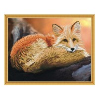 Алмазная мозаика с нанесенной рамкой 40х50 РЫЖИЙ ЛИС (19 цветов) Алмазная мозаика с нанесенной рамкой 40х50 РЫЖИЙ ЛИС (19 цветов)