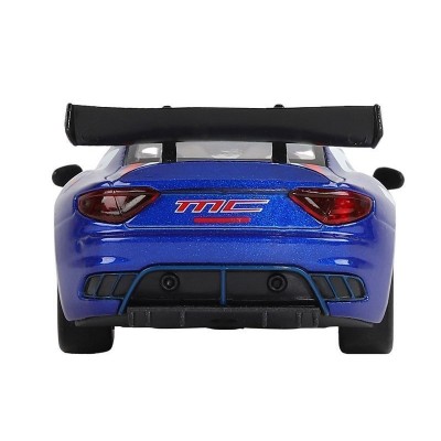 Машина "АВТОПАНОРАМА" Maserati Gran Turismo MC GT4, синий, 1/32, свет, звук, в/к 17,5*13,5*9 см