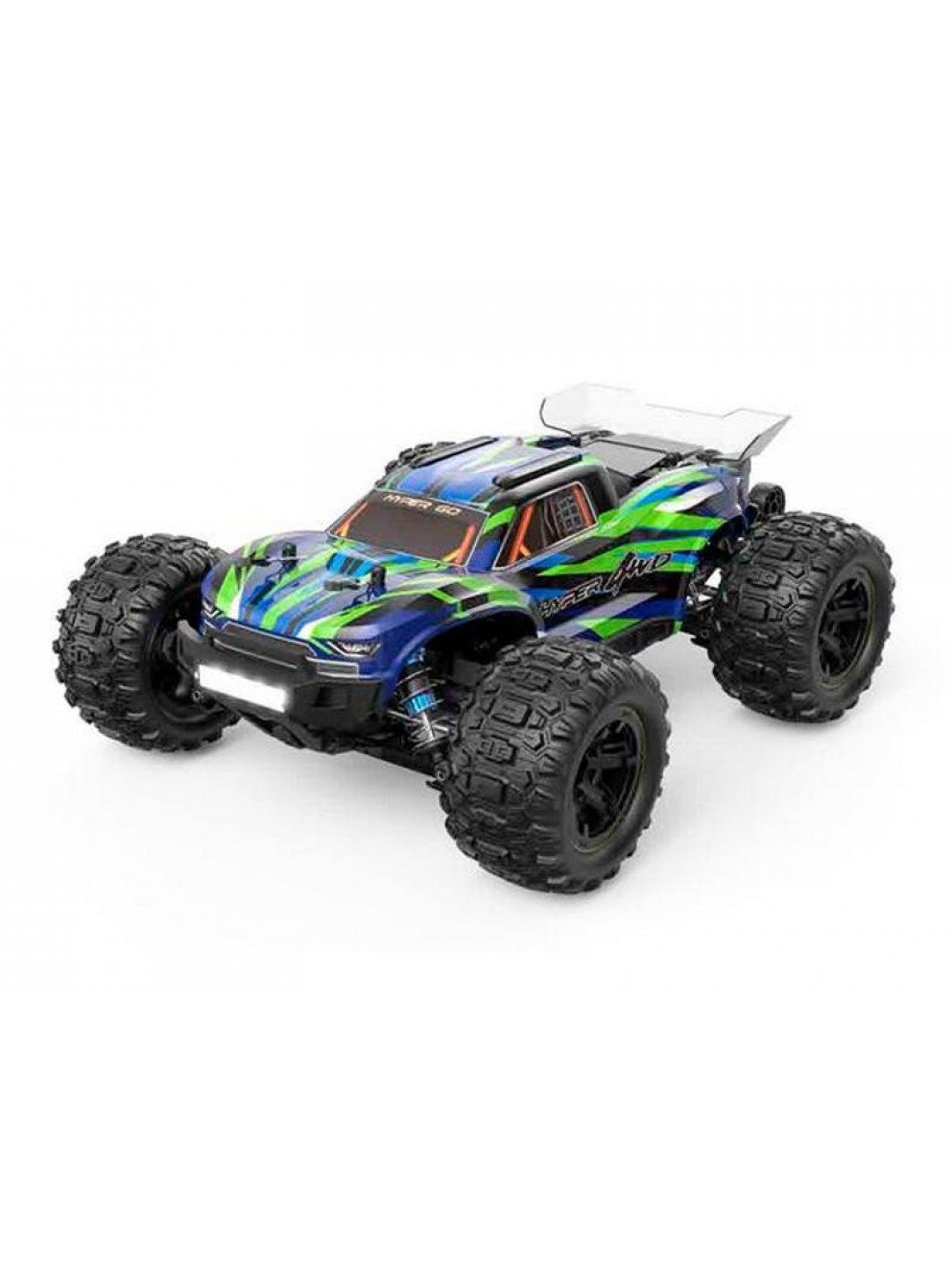 Радиоуправляемый монстр MJX Hyper Go 16108 (зеленый) 4WD 2.4G LED 1/16 RTR