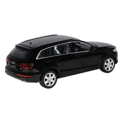 Машина "АВТОПАНОРАМА" Audi Q7, черный, 1/32, свет, звук, инерция, в/к 17,5*13,5*9 см