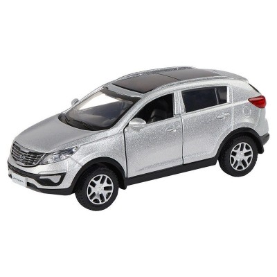 Машина "АВТОПАНОРАМА" KIA SPORTAGE R, серебряный, 1/39, инерция, в/к 17,5*12,5*6,5 см