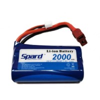 Аккумулятор Li-Ion Spard 2000mAh, 7,4V, 15C, T‐plug для Remo Hobby 1/16, Himoto 1/18 Аккумулятор Li-Ion Spard 2000mAh, 7,4V, 15C, T‐plug для Remo Hobby 1/16, Himoto 1/18