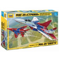 Сборная модель ZVEZDA Авиационная группа высшего пилотажа МиГ-29 "Стрижи", 1/72
