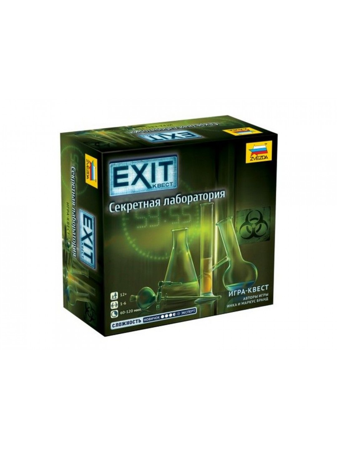 Настольная игра ZVEZDA "EXIT Квест. Секретная лаборатория.", семейная