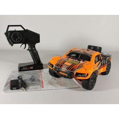 Радиоуправляемый шорт-корс Remo Hobby Rocket UPGRADE V2.0 (оранжевый) 4WD 2.4G 1/16 RTR