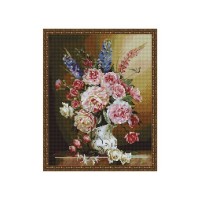 Алмазная мозаика с нанесенной рамкой 40х50 БУЗИН. СВЕЖИЙ БУКЕТ (38 цветов) Алмазная мозаика с нанесенной рамкой 40х50 БУЗИН. СВЕЖИЙ БУКЕТ (38 цветов)
