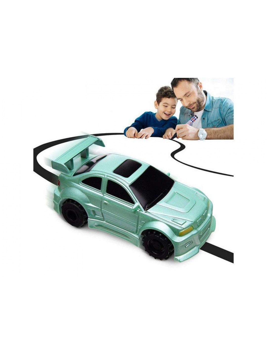 Машинка GOLD LIGHT TOYS 777-005, сенсор, едет по линии