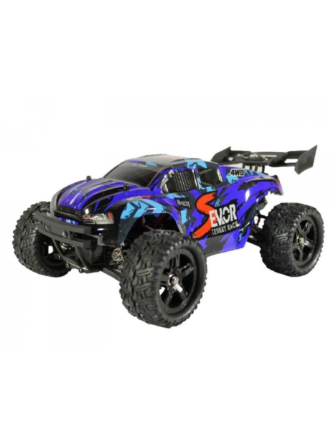 Радиоуправляемая трагги Remo Hobby S EVO-R Brushless V2.0 (синяя) 4WD 2.4G 1/16 RTR