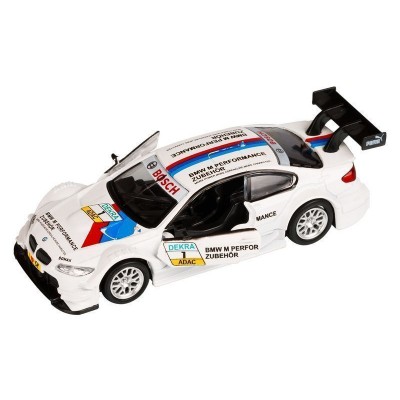 Машина "АВТОПАНОРАМА" BMW M3 DTM, 1/42, белый, инерция, откр. двери, в/к 17,5*12,5*6,5 см