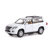 Машина "АВТОПАНОРАМА" Lexus LX570, белый, 1/32, свет, звук, инерция, в/к 17,5*13,5*9 см Машина "АВТОПАНОРАМА" Lexus LX570, белый, 1/32, свет, звук, инерция, в/к 17,5*13,5*9 см