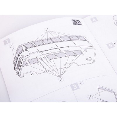 Сборная модель AVD Автобус КАГ-3, 1/43