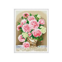 Алмазная мозаика с нанесенной рамкой 40х50 БУЗИН. РОЗОВЫЕ ПИОНЫ (25 цветов) Алмазная мозаика с нанесенной рамкой 40х50 БУЗИН. РОЗОВЫЕ ПИОНЫ (25 цветов)