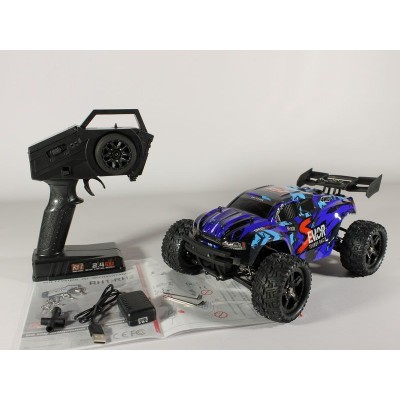 Радиоуправляемая трагги Remo Hobby S EVO-R Brushless V2.0 (синяя) 4WD 2.4G 1/16 RTR