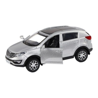 Машина "АВТОПАНОРАМА" KIA SPORTAGE R, серебряный, 1/39, инерция, в/к 17,5*12,5*6,5 см