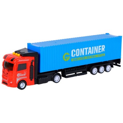 Машина AUTODRIVE Контейнеровоз фрикционный со светом и звуком, красный в/к 35*6,5*12 см Машина AUTODRIVE Контейнеровоз фрикционный со светом и звуком, красный в/к 35*6,5*12 см
