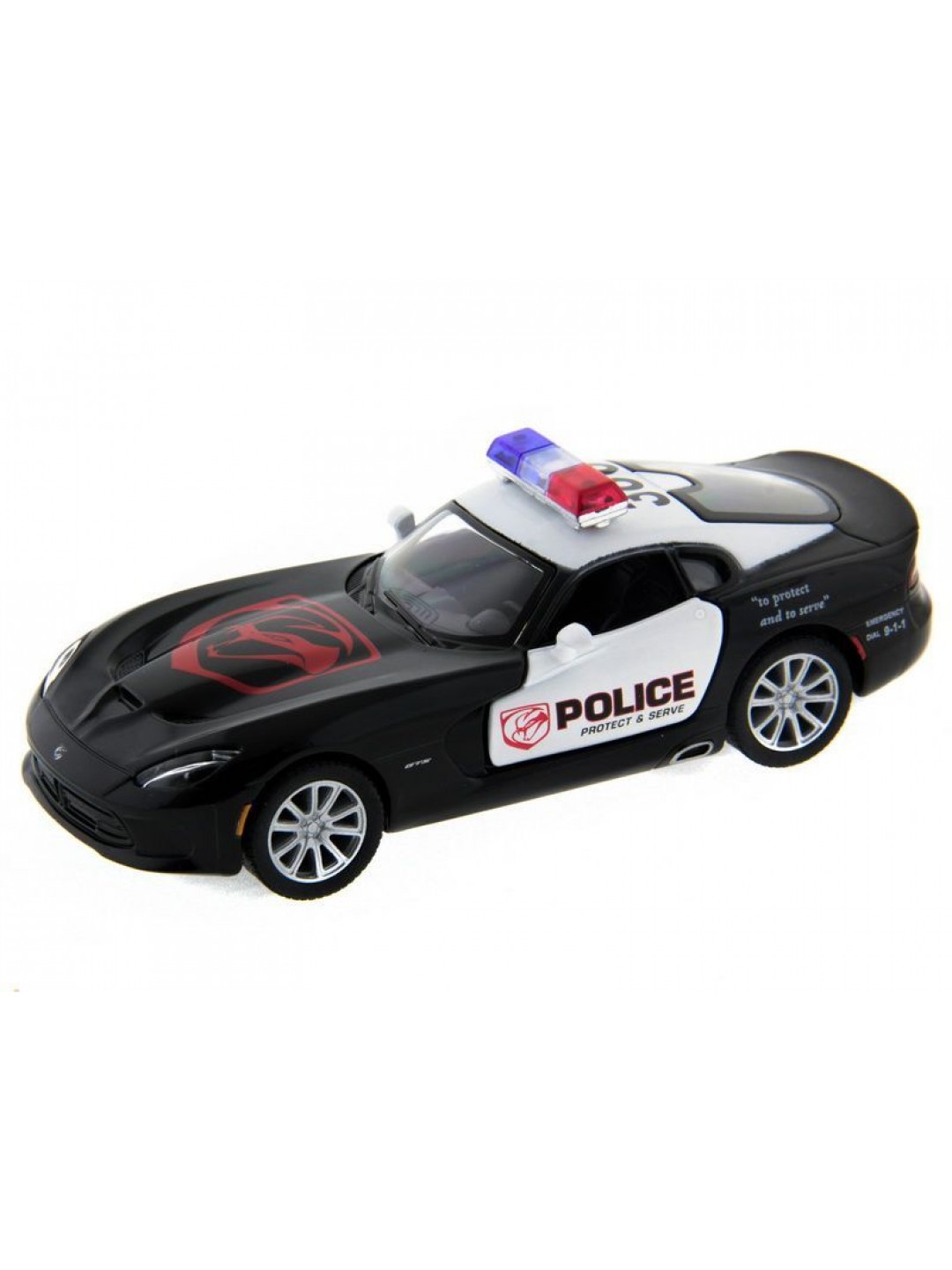 Машина Kinsmart 1:40 SRT Viper Police в асс. инерция (1/12шт.) б/к