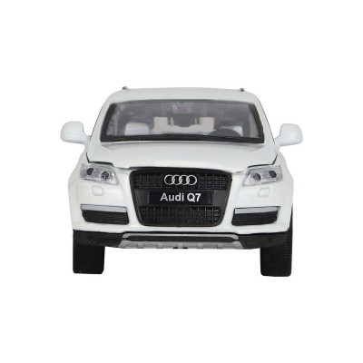 Машина "АВТОПАНОРАМА" Audi Q7, белый, 1/32, свет, звук, инерция, в/к 17,5*13,5*9 см