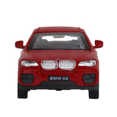 Машина "АВТОПАНОРАМА" BMW X6, красный, 1/43, инерция, в/к 17,5*12,5*6,5 см