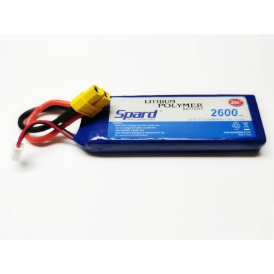 Аккумулятор Li-Po Spard 2600mAh, 7,4V, 25C, XT60