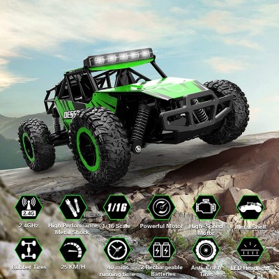 Радиоуправляемый внедорожник Volantex RC Desert King зеленый 4WD 2.4G 1/16 RTR