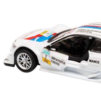 Машина "АВТОПАНОРАМА" BMW M3 DTM, 1/42, белый, инерция, откр. двери, в/к 17,5*12,5*6,5 см