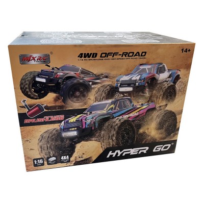 Радиоуправляемая трагги MJX Hyper Go 16210 Brushless 4WD 2.4G LED 1/16 RTR