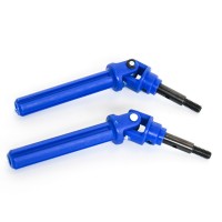 Ось колеса передняя с крестовиной и муфтой привода для Remo Hobby 1/8, тюнинг, синяя Ось колеса передняя с крестовиной и муфтой привода для Remo Hobby 1/8, тюнинг, синяя