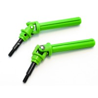 Ось колеса передняя с крестовиной и муфтой привода для Remo Hobby 1/8, тюнинг, зеленая Ось колеса передняя с крестовиной и муфтой привода для Remo Hobby 1/8, тюнинг, зеленая