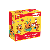 Настольная игра ZVEZDA "Три кота. Поход к маяку.", детская Настольная игра ZVEZDA "Три кота. Поход к маяку.", детская