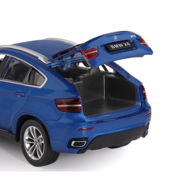 Машина "АВТОПАНОРАМА" BMW X6, синий, 1/26, звук, в/к 24,5*12,5*10,5 см