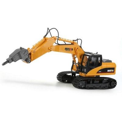 Радиоуправляемый экскаватор c отбойным молотом HUI NA TOYS 2.4G 16CH 1/14 RTR