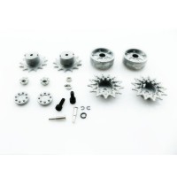 Ведущая звездочка 2 шт. и ленивец 2 шт. для танка SHERMAN M4A3 76 мм TAG120681 Ведущая звездочка 2 шт. и ленивец 2 шт. для танка SHERMAN M4A3 76 мм TAG120681