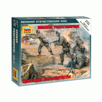 Сборные солдатики ZVEZDA Немецкие парашютисты, 1/72 Сборные солдатики ZVEZDA Немецкие парашютисты, 1/72